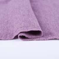 High quality purple polyester weft knitted rib cotton fabric for dress