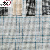 China Manufacturer houndstooth tartan plaid flannel wool tweed fabric