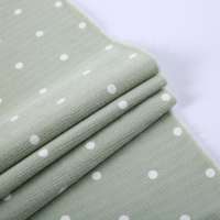 Custom polka dot pattern printed jacquard upholstery organic cotton fabric roll for child coat