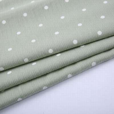 Woven brushed custom in stock jacquard brocade children print polka dots cotton fabric