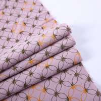 Petals printing in stock woven brushed printed jacquard cotton fabric for baby wear